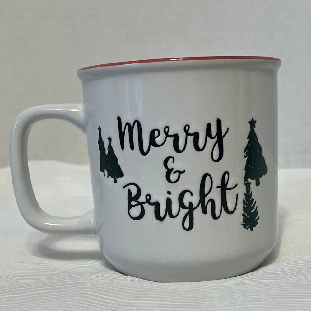 Merry & Bright Stoneware Coffee Mug